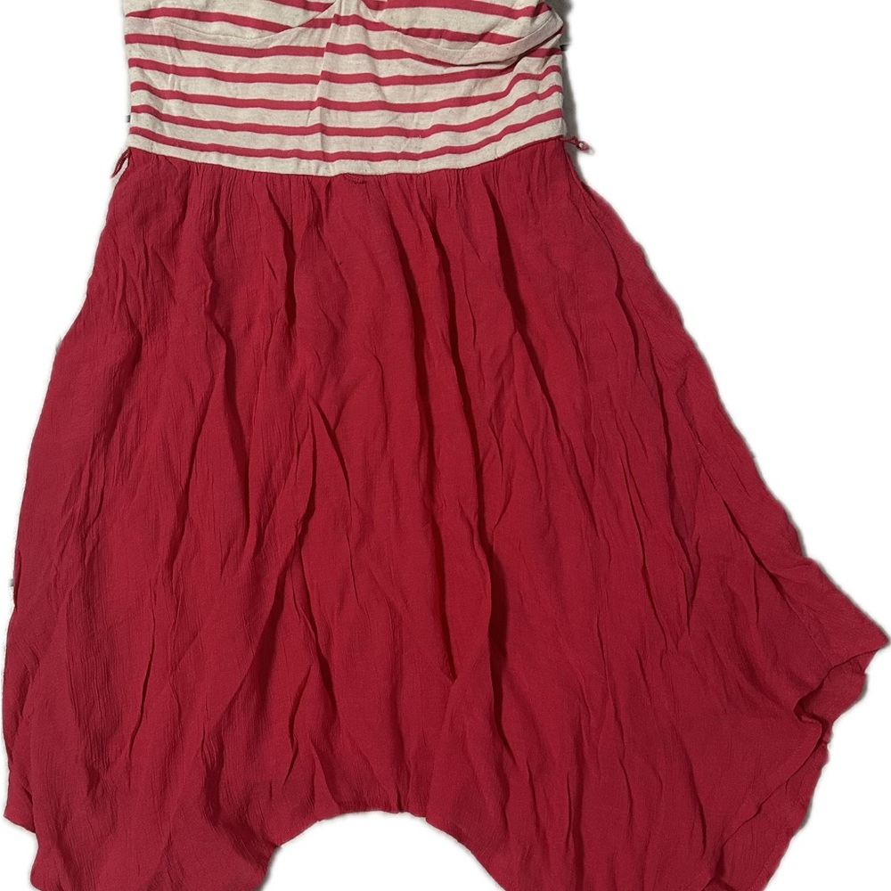 As U Wish Kids Dress with Red Skirt and Striped Top
